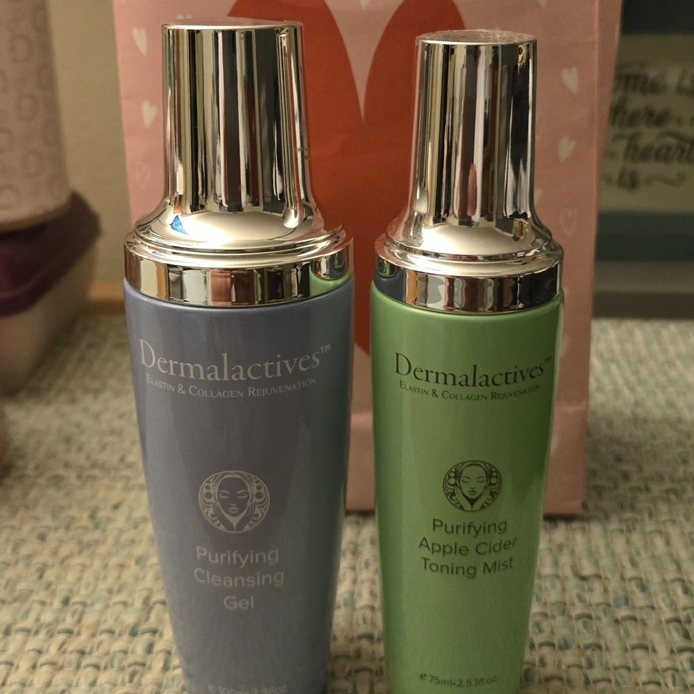 Dermalactives Purifying Cleansing Gel and Toning Mist Set